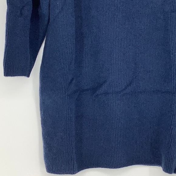 NEW! NAADAM Size Small Cashmere Tunic w/ Pleated Sleeves Slate Blue J7-3 - Picture 5 of 11